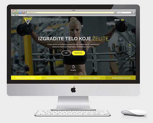 Web dizajn Beograd | Reference | Fitnes centar Tonus Gym
