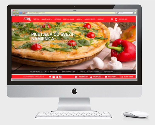 Web dizajn Beograd | Studio 77 + | Pizzeria Atos